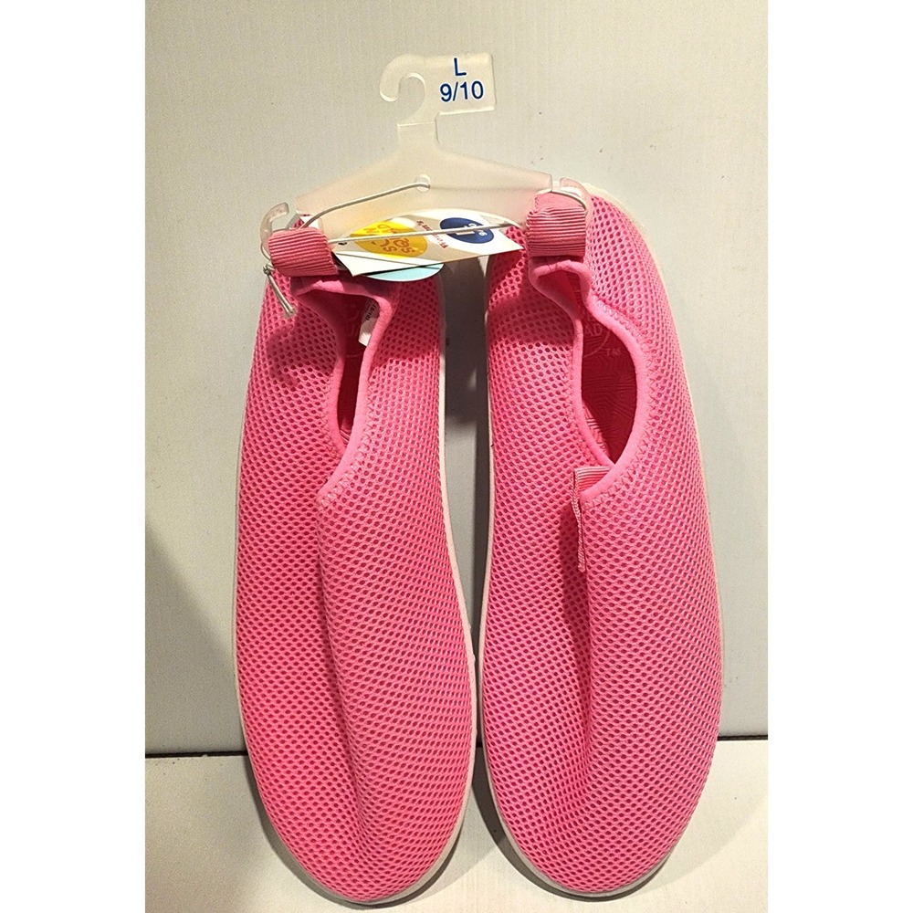 Sun Squad Women's Pink Allyson Mesh Slip-On Water Shoes Size L 9/10 NWT